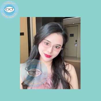 Gọng kính kim loại mã 6173